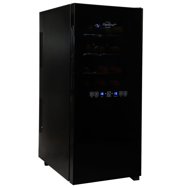 Koolatron 14'' 24 Bottle Dual Zone Freestanding Wine Refrigerator